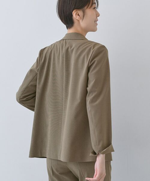 INDIVI / インディヴィ テーラードジャケット | 【洗える/夏スーツ】ミニ千鳥柄テーラードカラージャケット | 詳細15