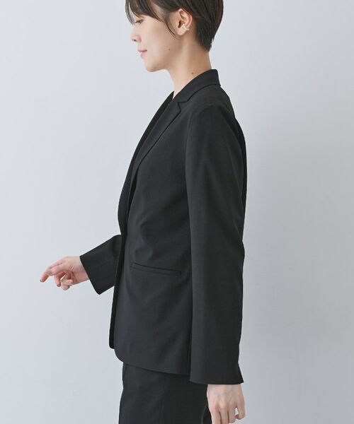 INDIVI / インディヴィ テーラードジャケット | 【洗える/夏スーツ】ミニ千鳥柄テーラードカラージャケット | 詳細2