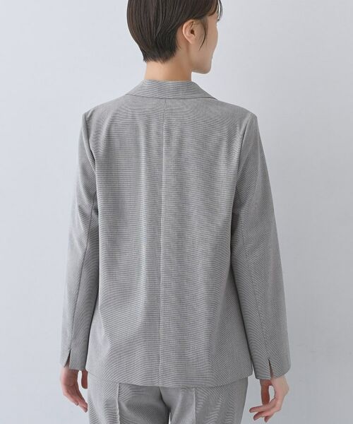 INDIVI / インディヴィ テーラードジャケット | 【洗える/夏スーツ】ミニ千鳥柄テーラードカラージャケット | 詳細20