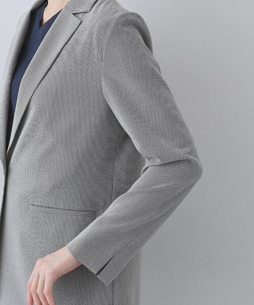 INDIVI / インディヴィ テーラードジャケット | 【洗える/夏スーツ】ミニ千鳥柄テーラードカラージャケット | 詳細22