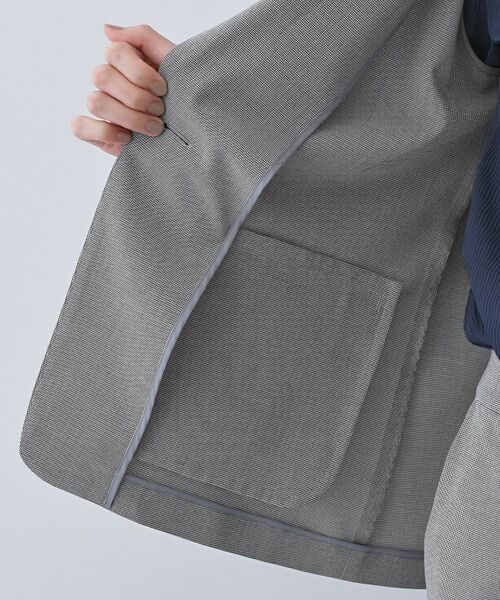 INDIVI / インディヴィ テーラードジャケット | 【洗える/夏スーツ】ミニ千鳥柄テーラードカラージャケット | 詳細26