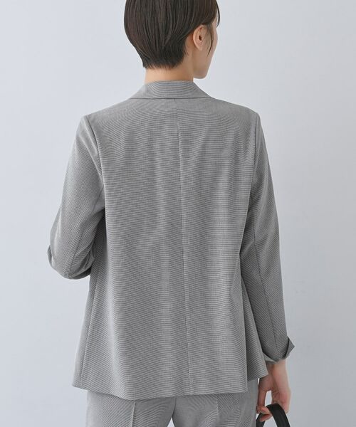 INDIVI / インディヴィ テーラードジャケット | 【洗える/夏スーツ】ミニ千鳥柄テーラードカラージャケット | 詳細7