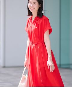 INDIVI インディヴィ 花柄 半袖 ひざ丈 ワンピース M クリーニング済み セール 74%OFF】イング INGNI レースレイヤー花柄肩開き