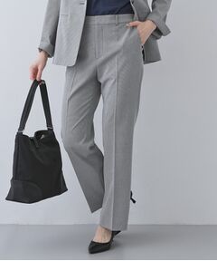 INDIVI / インディヴィ パンツ | 【洗える／夏スーツ】ミニ千鳥柄ストレートパンツ