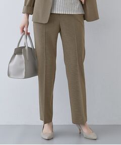 INDIVI / インディヴィ パンツ | 【洗える／夏スーツ】ミニ千鳥柄ストレートパンツ