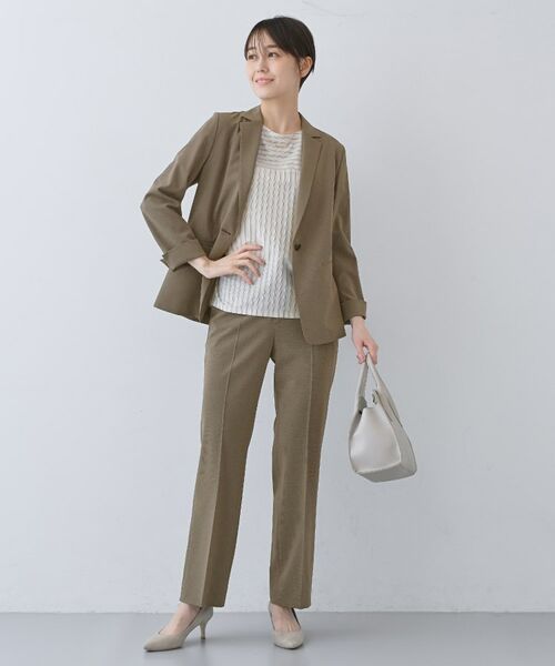 INDIVI / インディヴィ パンツ | 【洗える/夏スーツ】ミニ千鳥柄ストレートパンツ | 詳細12