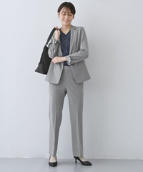 INDIVI / インディヴィ パンツ | 【洗える/夏スーツ】ミニ千鳥柄ストレートパンツ | 詳細8