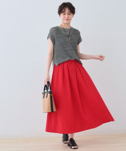 INDIVI / インディヴィ ロング・マキシ丈スカート | 【通気性◎撥水／UVケア／SETUP可能】アクティブスカート | 詳細15