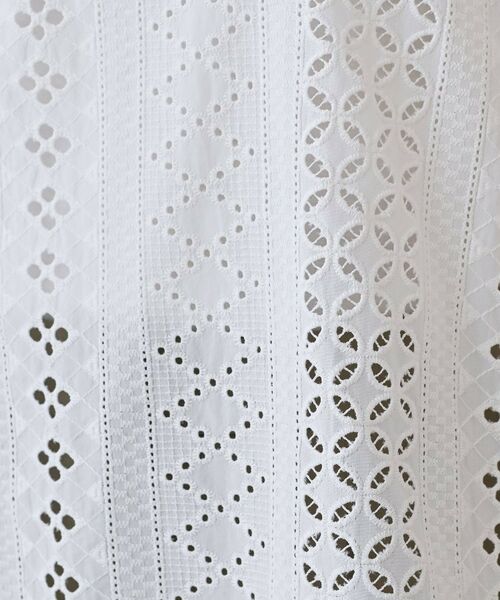 INDIVI / インディヴィ シャツ・ブラウス | 【刺繍／レース】スラッシュネックブラウス | 詳細5