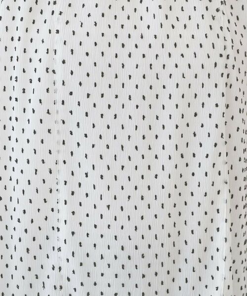 INDIVI / インディヴィ シャツ・ブラウス | 【洗える/ドット柄/凹凸素材】袖コンシャスドルマンブラウス | 詳細11