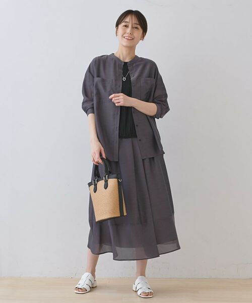 INDIVI / インディヴィ シャツ・ブラウス | 【洗える／ドット柄／凹凸素材】プリーツデザインブラウス | 詳細17