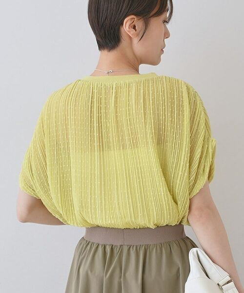 INDIVI / インディヴィ シャツ・ブラウス | 【洗える／ドット柄／凹凸素材】プリーツデザインブラウス | 詳細20