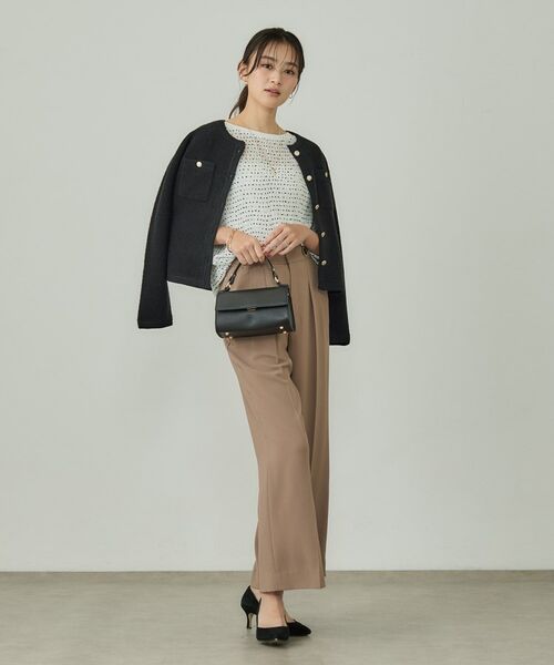 INDIVI / インディヴィ シャツ・ブラウス | 【洗える／ドット柄／凹凸素材】プリーツデザインブラウス | 詳細25