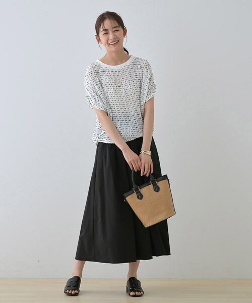 INDIVI / インディヴィ シャツ・ブラウス | 【洗える／ドット柄／凹凸素材】プリーツデザインブラウス | 詳細28