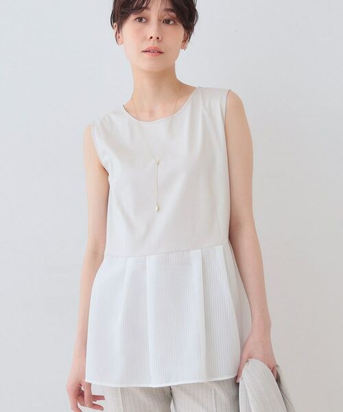 INDIVI / インディヴィ カットソー | 【洗える／レイヤードにも活躍】ペプラムインナートップス | 詳細10