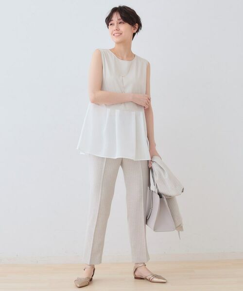 INDIVI / インディヴィ カットソー | 【洗える／レイヤードにも活躍】ペプラムインナートップス | 詳細11