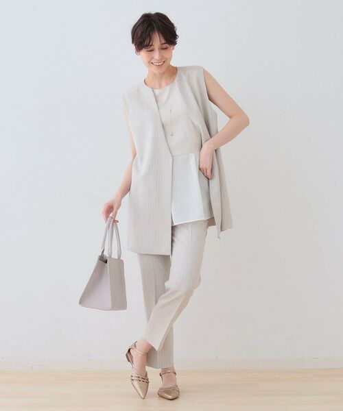 INDIVI / インディヴィ カットソー | 【洗える／レイヤードにも活躍】ペプラムインナートップス | 詳細12