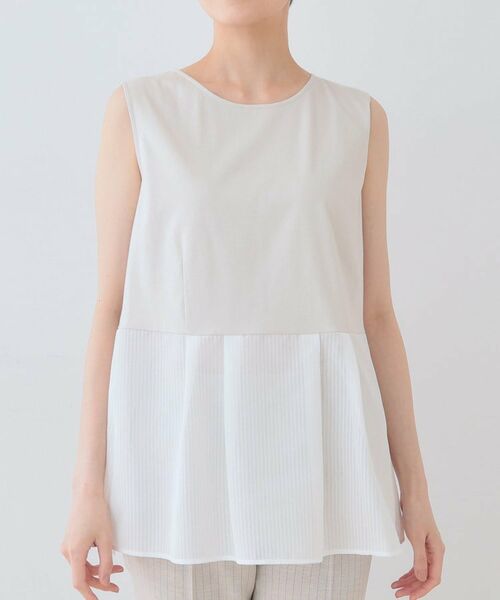 INDIVI / インディヴィ カットソー | 【洗える／レイヤードにも活躍】ペプラムインナートップス | 詳細14