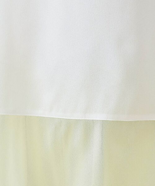 INDIVI / インディヴィ カットソー | 【洗える】裾シアー半袖トップス | 詳細5