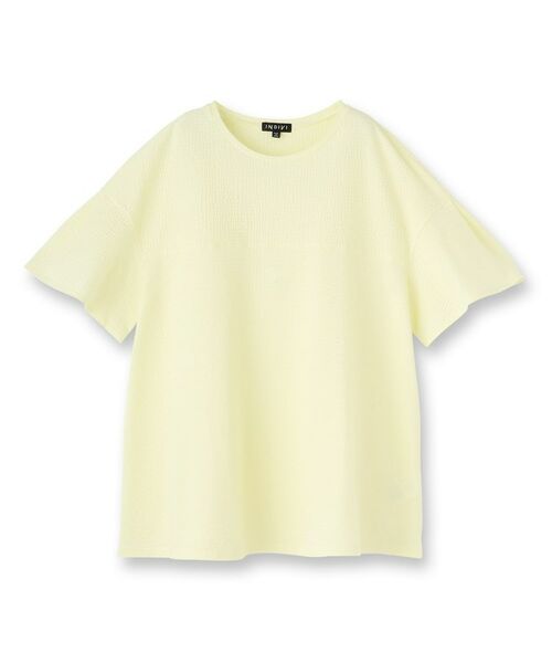 INDIVI / インディヴィ カットソー | 【洗える／体型カバー】凹凸素材フレアデザイントップス | 詳細1