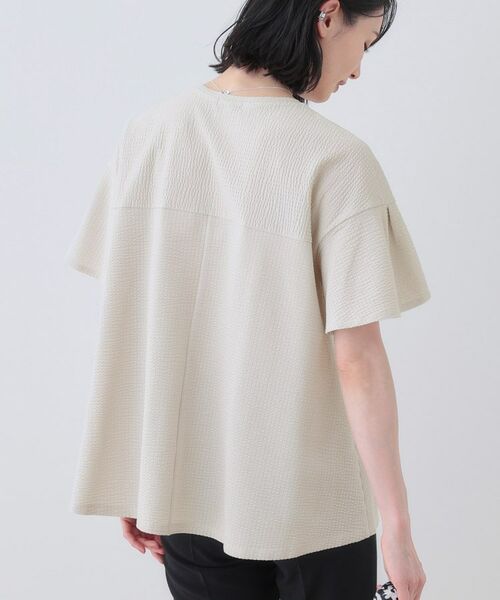 INDIVI / インディヴィ カットソー | 【洗える／体型カバー】凹凸素材フレアデザイントップス | 詳細18