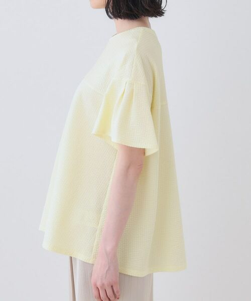 INDIVI / インディヴィ カットソー | 【洗える／体型カバー】凹凸素材フレアデザイントップス | 詳細30