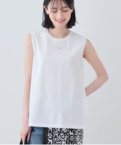 INDIVI / インディヴィ ニット・セーター | 【洗える】切り替えノースリーブニット