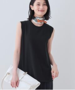 INDIVI / インディヴィ ニット・セーター | 【洗える】切り替えノースリーブニット