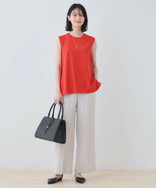 INDIVI / インディヴィ ニット・セーター | 【洗える】切り替えノースリーブニット | 詳細11