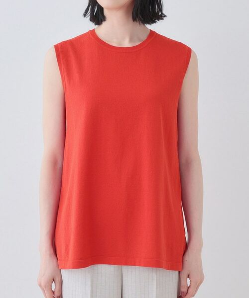 INDIVI / インディヴィ ニット・セーター | 【洗える】切り替えノースリーブニット | 詳細14