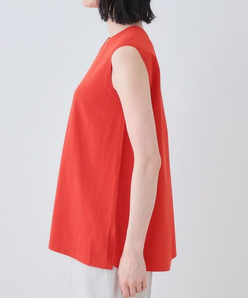 INDIVI / インディヴィ ニット・セーター | 【洗える】切り替えノースリーブニット | 詳細15