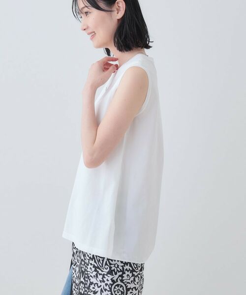 INDIVI / インディヴィ ニット・セーター | 【洗える】切り替えノースリーブニット | 詳細2