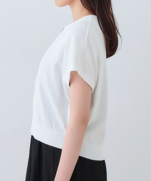 INDIVI / インディヴィ ニット・セーター | 【洗える】ブルゾン風ジップニットベスト | 詳細15