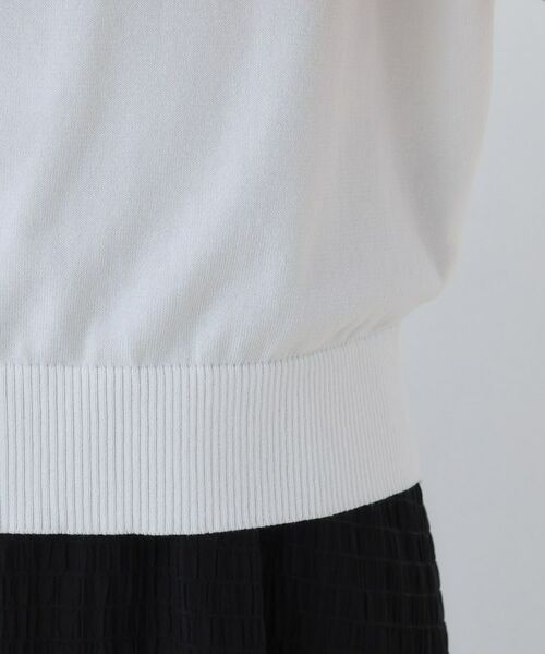 INDIVI / インディヴィ ニット・セーター | 【洗える】ブルゾン風ジップニットベスト | 詳細19