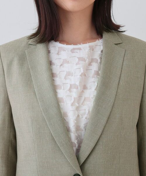 INDIVI / インディヴィ テーラードジャケット | 【日本製】リネンライクテーラードジャケット | 詳細13