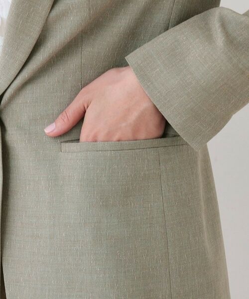 INDIVI / インディヴィ テーラードジャケット | 【日本製】リネンライクテーラードジャケット | 詳細16