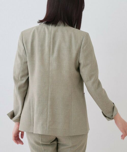 INDIVI / インディヴィ テーラードジャケット | 【日本製】リネンライクテーラードジャケット | 詳細7
