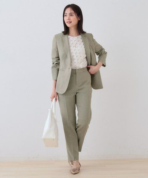 INDIVI / インディヴィ テーラードジャケット | 【日本製】リネンライクテーラードジャケット | 詳細8