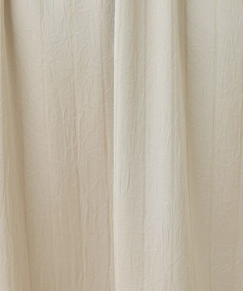 INDIVI / インディヴィ ミニ丈・ひざ丈ワンピース | 【洗える/UVケア/セット見え】ストライプ柄サテンワンピース | 詳細5