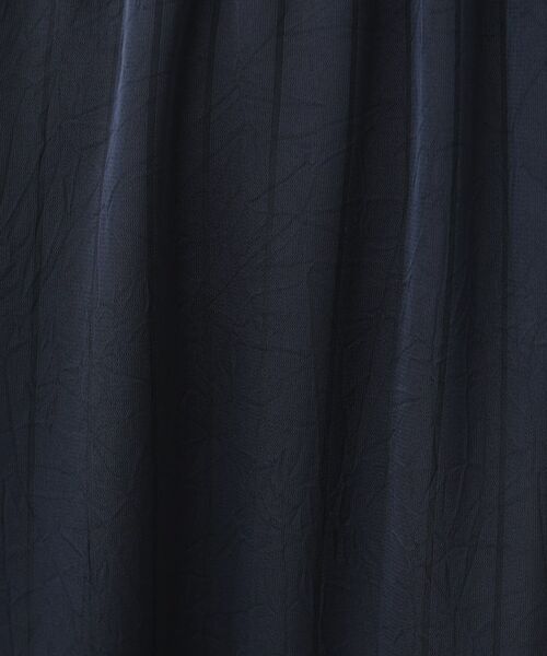 INDIVI / インディヴィ ミニ丈・ひざ丈ワンピース | 【洗える/UVケア/セット見え】ストライプ柄サテンワンピース | 詳細9