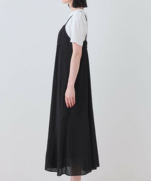 INDIVI / インディヴィ ワンピース | 【洗える/凹凸素材】シャーリング調素材キャミワンピース | 詳細15