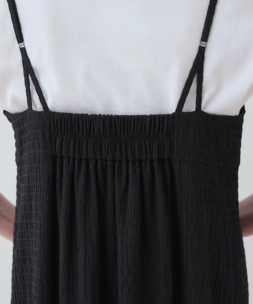INDIVI / インディヴィ ワンピース | 【洗える/凹凸素材】シャーリング調素材キャミワンピース | 詳細19