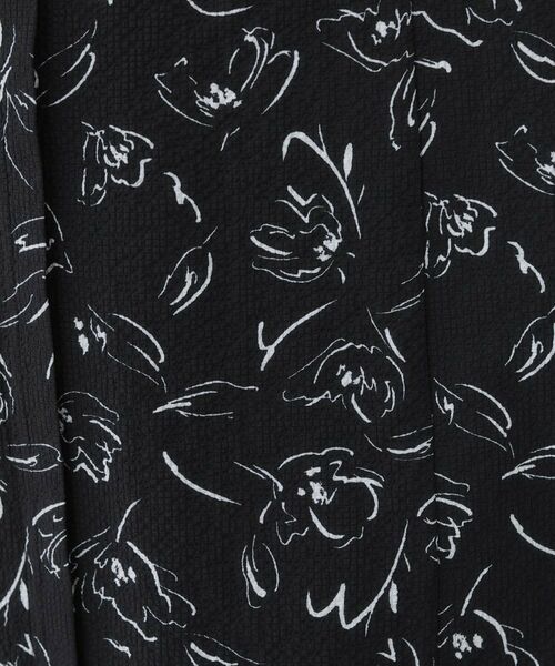 INDIVI / インディヴィ ミニ丈・ひざ丈ワンピース | 【洗える／UVケア／羽織り可能】フラワー柄前あきワンピース | 詳細13