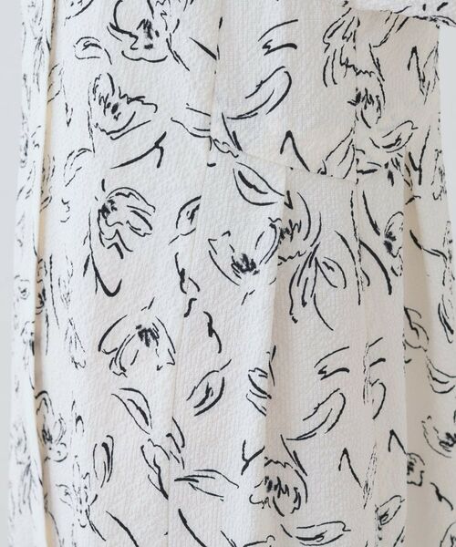 INDIVI / インディヴィ ミニ丈・ひざ丈ワンピース | 【洗える／UVケア／羽織り可能】フラワー柄前あきワンピース | 詳細21