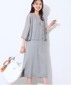 INDIVI / インディヴィ ロング・マキシ丈ワンピース | 【2点セット】前後2WAYニットワンピース