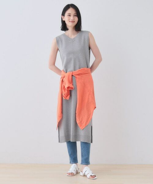 INDIVI / インディヴィ ロング・マキシ丈ワンピース | 【2点セット】前後2WAYニットワンピース | 詳細11