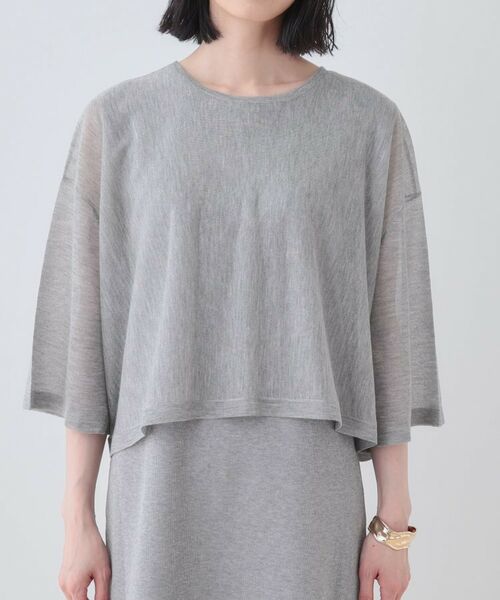 INDIVI / インディヴィ ロング・マキシ丈ワンピース | 【2点セット】前後2WAYニットワンピース | 詳細14