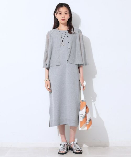 INDIVI / インディヴィ ロング・マキシ丈ワンピース | 【2点セット】前後2WAYニットワンピース | 詳細29