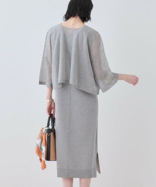 INDIVI / インディヴィ ロング・マキシ丈ワンピース | 【2点セット】前後2WAYニットワンピース | 詳細9