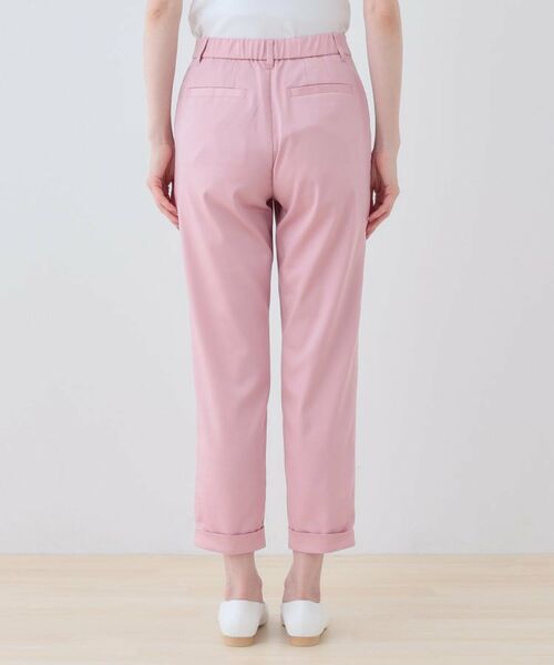 INDIVI / インディヴィ ショート・ハーフ・半端丈パンツ | 【洗える／高ストレッチ】クロップド丈サテンテーパードパンツ | 詳細20